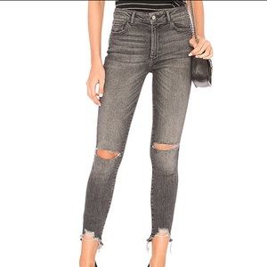 DL1961 Farrow Ankle High Rise Skinny Jean - Light Smoke Size 27